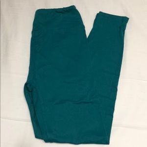 LuLaRoe leggings in teal - one size.